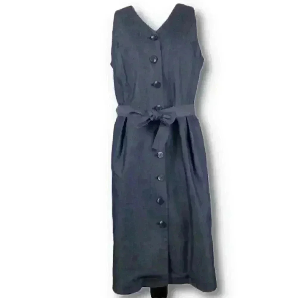Liz Claiborne denim women dress 12 P lightweight